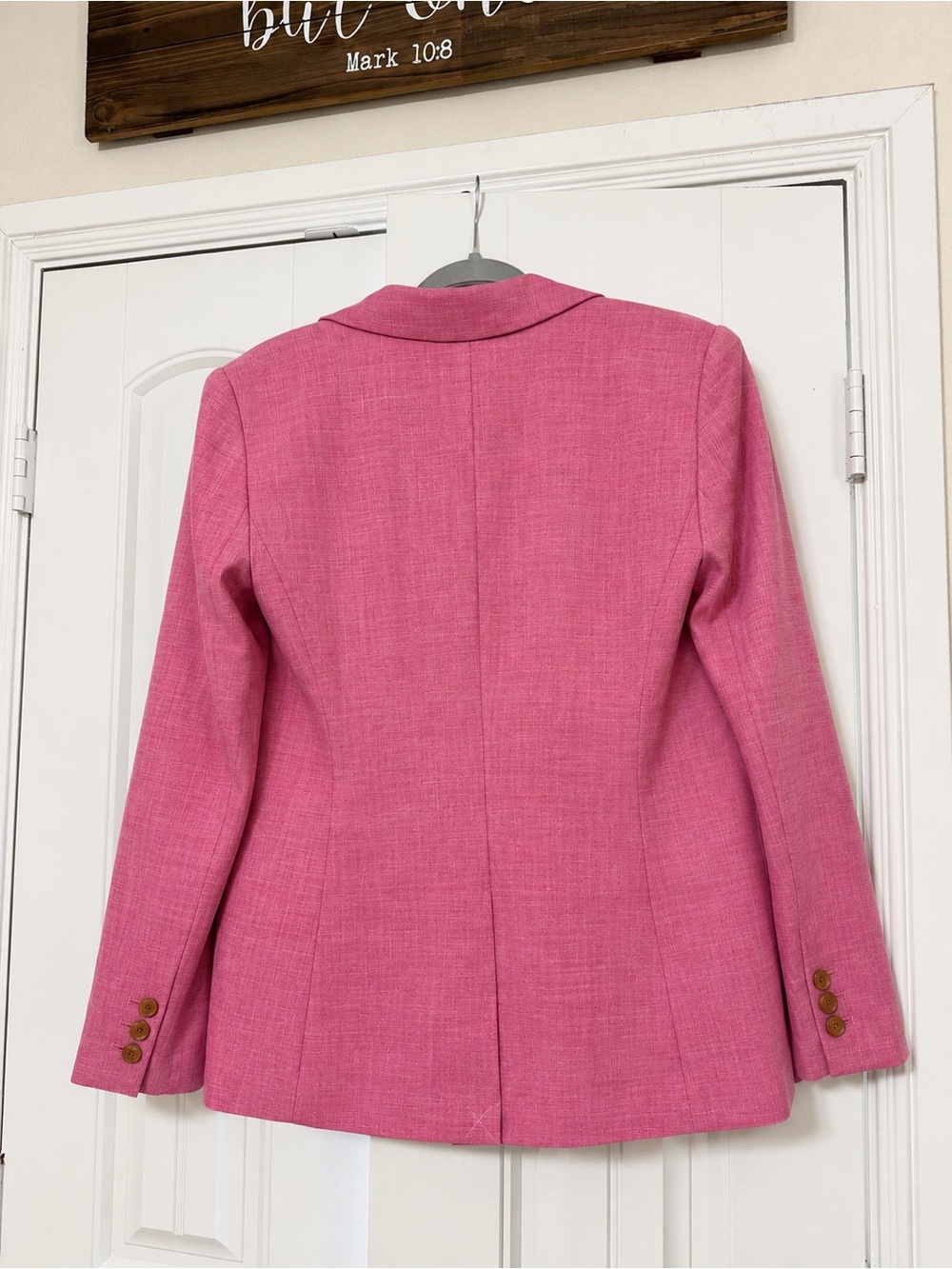 Talbots Hot Pink Single-Button Blazer - Picture 2 of 4